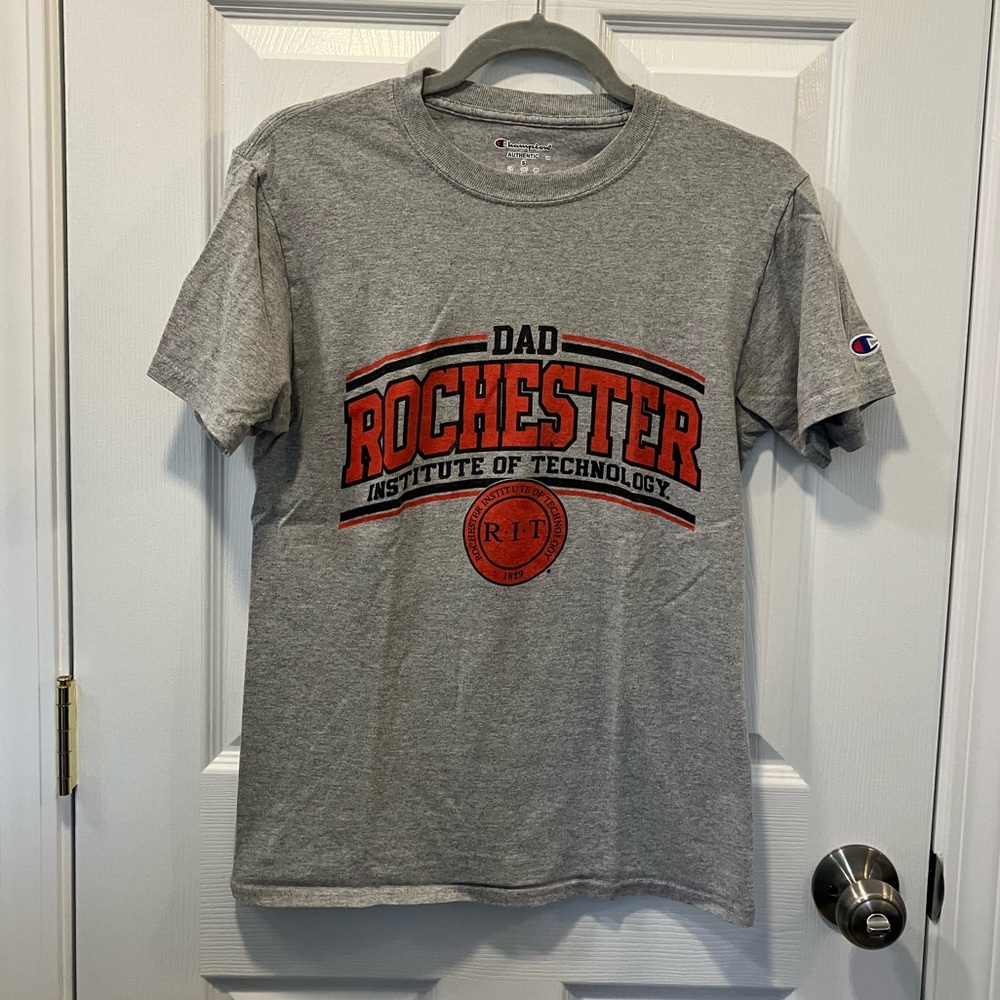 RIT Rochester Institute of Technology Grey Heathered Shirt Men’s Small